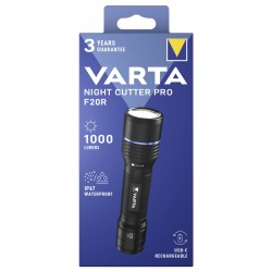 Lampe torche VARTA CUTTER PRO F20R 1 000LUMENS