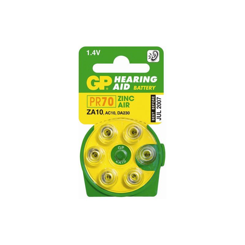 Piles appareils auditifs ZA 10